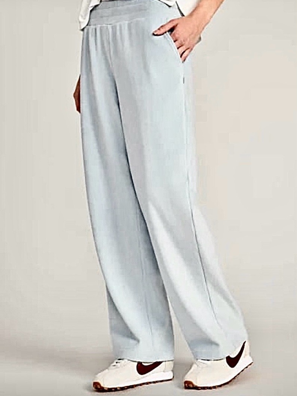 New MONDETTA Commuter Pant Relaxed Fit Straight Leg Moisture-wick Icy Blue XL